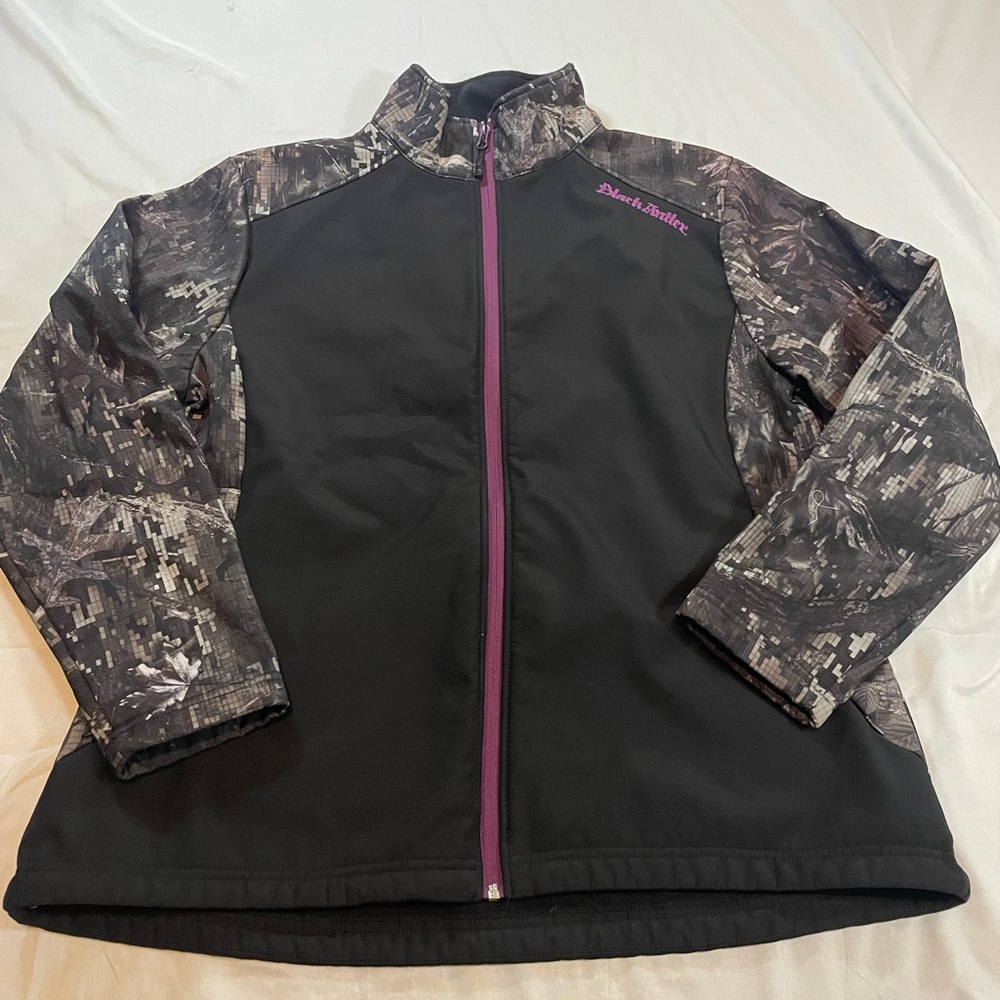 Black Antler Camo Full Zip Jacket
